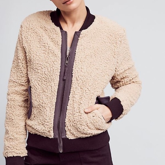Anthropologie | Marrakech Sherpa Bomber Jacket Size M - Picture 7 of 7